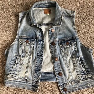 American Eagle denim vest